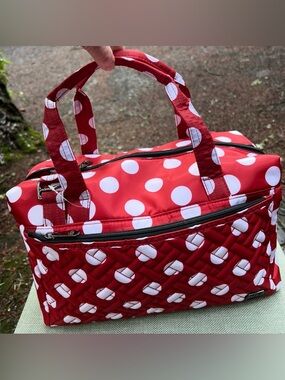 Lug Caboose Crimson Large Dot Insulated Tote Bag